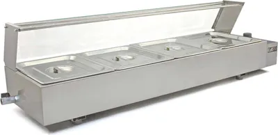Produktbild von Gastronomie Bain Marie Speisenwärmer Wasserbad Warmhalter Catering Buffet 4x GN