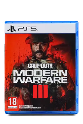 The image shows the front cover of the Call of Duty: Modern Warfare III video game for PlayStation 5.
