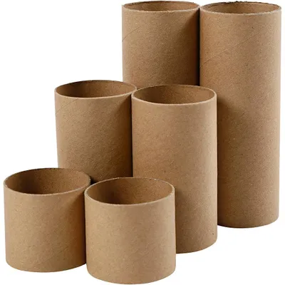 Produktbild von Papprollen, L 4,7+9,3+14 cm, D 5 cm, 6 Stk/ 1 Pck [HOB-233322]