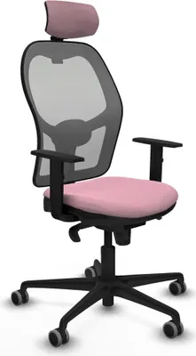Image de Chaise de bureau avec appui-tête Piqueras y Crespo 1D036G2 Rosa