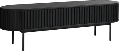 Produktbild von TV-Schrank >Salou< in Schwarz Lackiert - 160x48x45 (BxHxT)