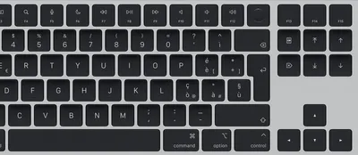 Immagine prodotto di Apple Magic Keyboard con Touch ID e tastierino numerico per Mac con chip (USB‑C) - Italiano - Tasti neri