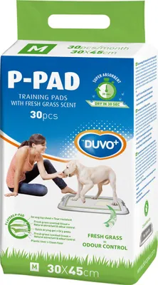 Produktbild von Duvo+ Welpenunterlagen P-PAD mit frischem Grasduft, Größe: M