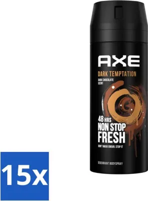 Obrázek produktu pro Axe Deodorant ve spreji Dark Temptation 150 ml - hodnotné balení - 15 kusů