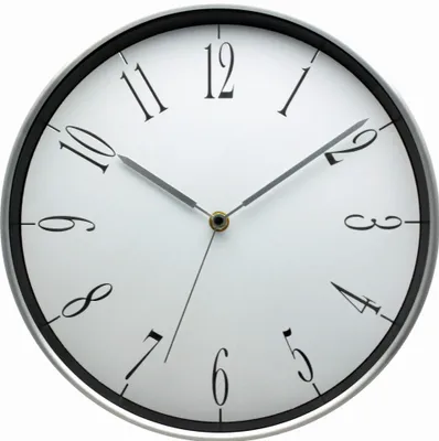 Produktbild von MPM-Quality Frodee Wanduhr Metall arabische Ziffern Silber 30 cm