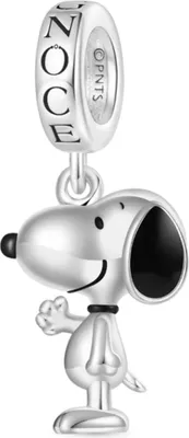 Produktbild von Gnoce Charm stehender Snoopy Silber IGC064