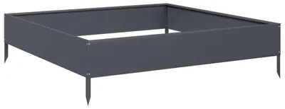 Produktbild von vidaXL Hochbeet Anthrazit 100x100x26 cm Stahl