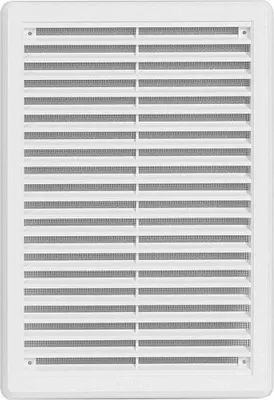 Produktbild von Lüftungsgitter H 250xB 175mm Abluftgitter aus ASA Kunststoff Insektenschutz weiß