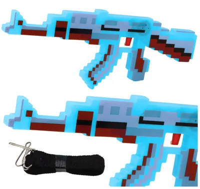 Immagine prodotto di Pixel Rifle Arma Luci Suoni Blu 39 cm
