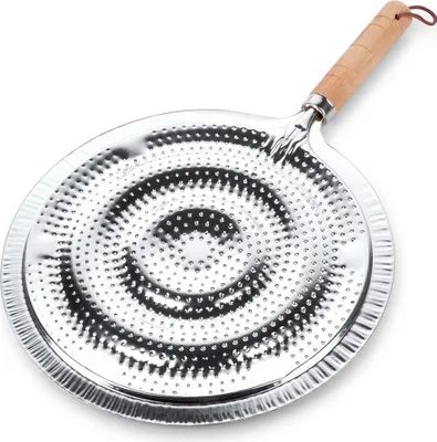 Produktbild von Herdbrennerabdeckung aus Metall, 32,5 x 21 cm