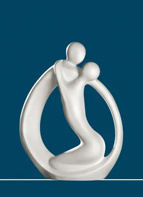 Produktbild von GILDE Francis, Figur, Paar, "Partnerkreis", Keramik, creme, , H. 34 cm 30304