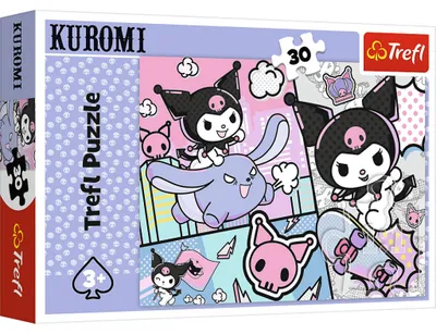 Zdjęcie produktu dla Trefl Puzzle Kuromi 30 el. Zabawy z Kuromi, 30 szt., Kreskówki, 3 lat(a)