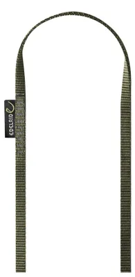 Obrázok produktu pre 10 kusov popruhov Edelrid, RAL7013, olivová farba, 120 cm, 12 mm 739191205422
