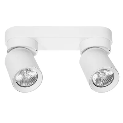 Produktbild von MasterLED Deckenstrahler GU10 LED weiß matt 2-flammig dreh und schwenkbar Aluminium IP20