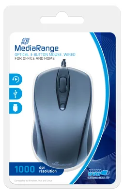Obrázek produktu pro Mediarange Optische Maus Mit Kabel