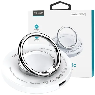 Produktbild von Choetech Magsafe Induktives Ladegert mit Handgriff Wei