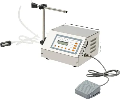 Image de Machine de remplissage de liquides, pompe à membrane, applications polyvalentes, argent