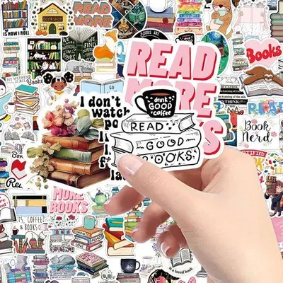 Immagine prodotto di 150 adesivi per libri, adesivi per scrapbooking e adesivi a tema bellezza per bambini e amanti dei libri
