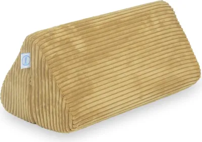 Zdjęcie produktu dla Mała sofa trójkąt do zabawy - sztruksowa piaskowa