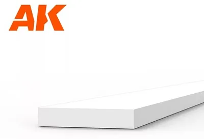 Obrázek produktu pro AK Interactive S.L. AK-6517 Styrenové proužky 0,75 x 4,00 x 350 mm (10 kusů)