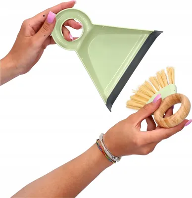 Productafbeelding van Mini-reinigingsset voor tafels/werkbladen, 18*17,2 cm, groen