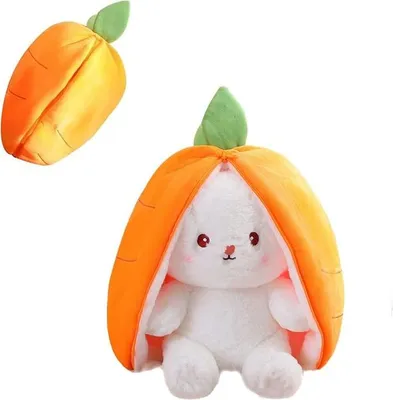 Produktbild von MagiX Funny Bunny, Plüschhase in Karotte 25cm