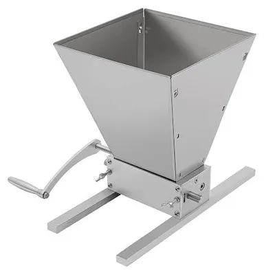 Imagen del producto de Molino manual de cereales, molino de malta, molino de granos. Molino manual ajustable para cereales, acero inoxidable. Molino de cereales, triturador de granos, molino de malta para elaboración de cerveza, cebada, trigo