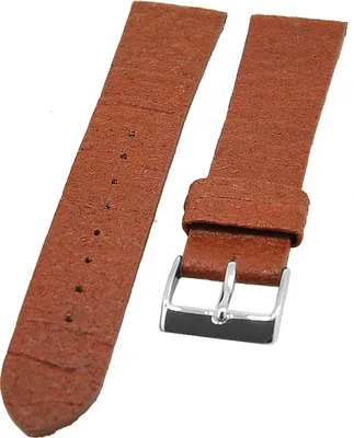 Produktbild von Uhrenarmband aus Ananasfasern VEGAN hellbraun 22mm NEU