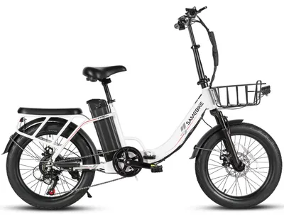Obrázek produktu pro Elektrické skládací kolo - CY20 Pro E-bike - 250 W - Odnímatelná baterie 48 V, 13 Ah - Pneumatiky 50,8 x 7,6 cm - Dojezd přes 60 km - Bílá barva