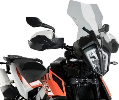 Productafbeelding van Windscherm PUIG, touring uitvoering, licht getint, 525x385mm, geschikt voor KTM