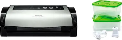 Produktbild von Tefal Vacupack Plus, Schwarz, Silber, Berührung, 130 W, 421 mm, 204 mm, 175 mm