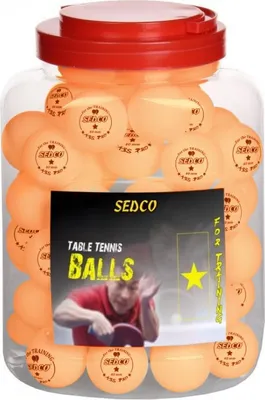 Produktbild von Tischtennisbälle Sedco für das Training 1* Zellfrei 60 Stück - Box Orange