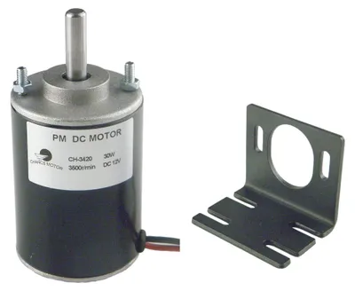 Imagen del producto de Soporte para motor de engranajes de alta potencia, con motor eléctrico de 12V DC y 3500 RPM