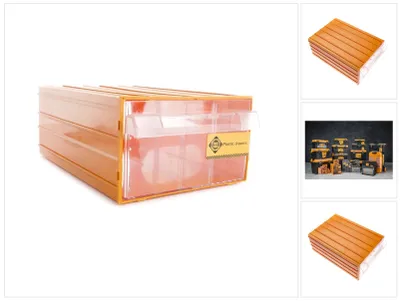 Zdjęcie produktu dla FORTE Tools K-55 skrzynka do przechowywania 21,2x30,2x12,6 cm, skrzynka z szufladami, przezroczysta, plastikowa, z 1 szufladą, może być łączona z systemem szyn ( 000051144839 )