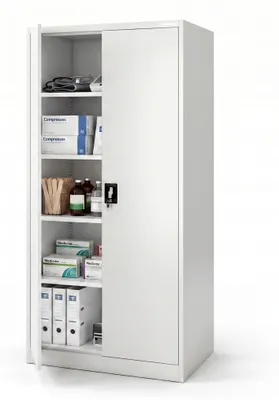 Immagine prodotto di Armadio metallico per ufficio e officina JAN D600 900 x 1850 x 600 mm bianco