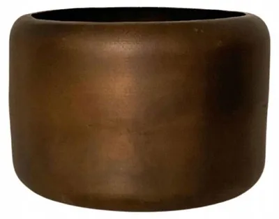Produktbild von Donika Antike Metall-Pflanzschale Braun Rustykal Deko 13 x 18 cm