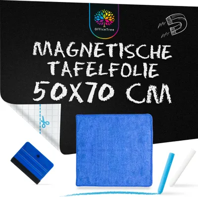Produktbild von Magnetische selbstklebende Folie schwarz 50x70cm