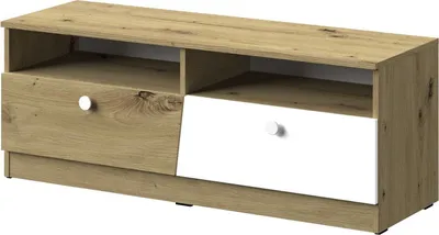 Produktbild von Minio, TV Schrank, TV-Lowboard "Nantes" 120 cm, Artisan Eiche/Weiss Matt Farbe