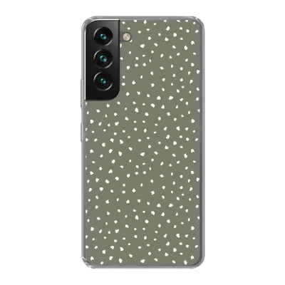 Produktbild von MuchoWow® Handyhülle Schutzhülle Hülle für Samsung Galaxy S22 Polka dots - Grün - Weiß Silikon Softcase Handy Hülle - Mobiltelefonhülle