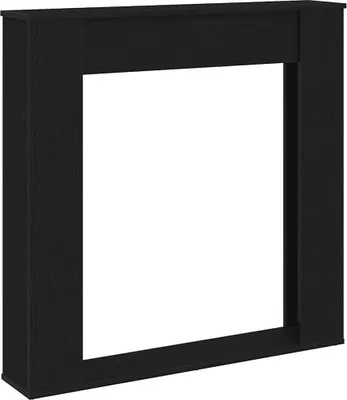 Produktbild von vidaXL Kaminumrandung Schwarz Eichen-Optik 100x20x100 cm Holzwerkstoff