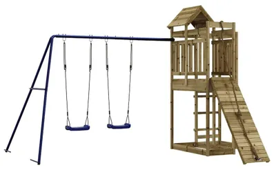 Image de vidaXL Tour de jeux Bois de pin imprégné