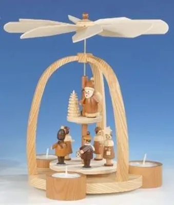 Obrázek produktu pro Stolní pyramida Pyramida s Ježíškem a Kurrendou Výška 24 cm NOVINKA