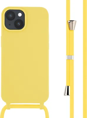 Produktbild von imoshion SilikonHülle mit Band iPhone 15 - Gelb