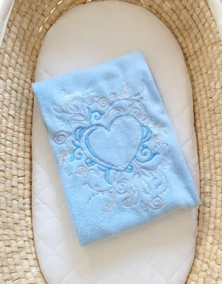 Produktbild von Fleece-Babydecke - Schickes Hellblau