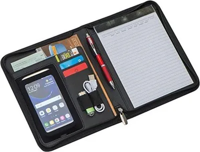Produktbild von Famanu Schreibmappe Business Padfolio - Schwarz