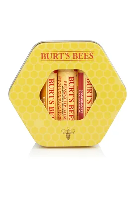 Produktbild von Burt's Bees Trio Tin Lip Balm (Lippenbalsam Glas, für alle Lippentypen) 500587