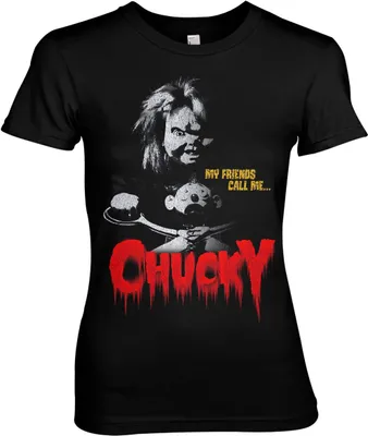 Produktbild von Call Me Chucky Girly Tee - Black - X-Large
