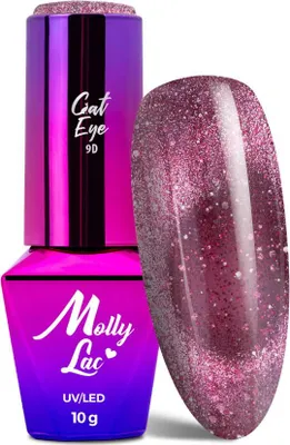 Image de Vernis à ongles hybride magnétique effet yeux de chat Cat Eye Foxy Eyes Blink Bling MollyLac 10g no 554