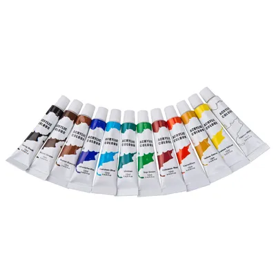 Zdjęcie produktu dla 12 kolorów akrylowych - 12 ml