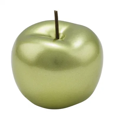Produktbild von Keramikapfel, grün - metallic, ø 22 cm / Höhe:18 cm